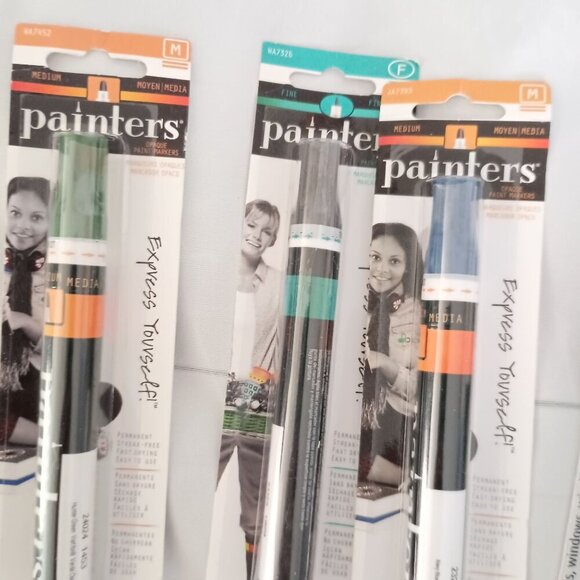 Elmer's Painters 5-Pack Opaque Paint Markers + 1 Marvy Bistro Chalk Marker New - Picture 5 of 11